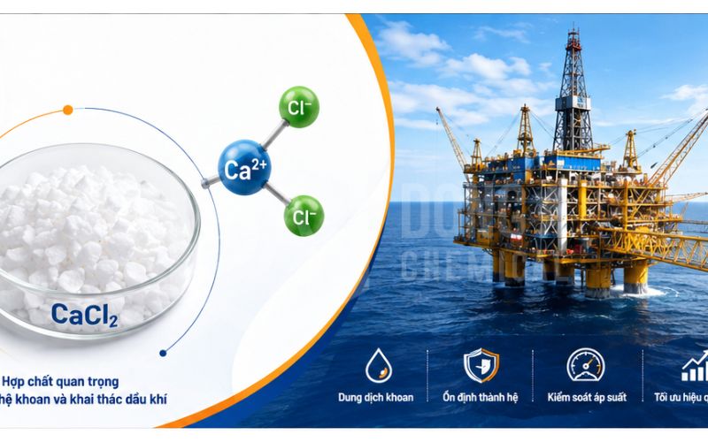 Ứng dụng Canxi Clorua (CaCl2) trong khoan dầu